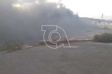 Incendio en las instalaciones abandonadas de Sucan en La Pardilla (Telde)/TA.
